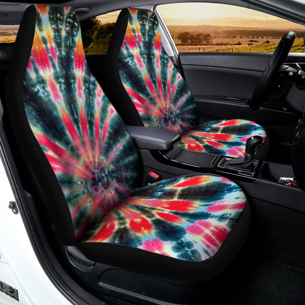 Black Backed Tie Dye Print Universal Fit Car Seat Covers