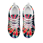 Black Backed Tie Dye Print White Sneakers