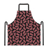 Black Bacon Pattern Print Apron