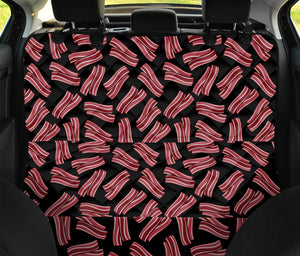 Black Bacon Pattern Print Pet Car Back Seat Cover