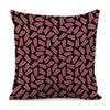 Black Bacon Pattern Print Pillow Cover