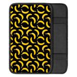 Black Banana Pattern Print Car Center Console Cover