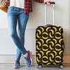 Black Banana Pattern Print Luggage Cover GearFrost