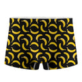 Black Banana Pattern Print Men's Boxer Briefs