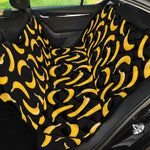 Black Banana Pattern Print Pet Car Back Seat Cover