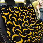 Black Banana Pattern Print Pet Car Back Seat Cover