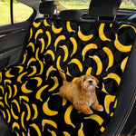 Black Banana Pattern Print Pet Car Back Seat Cover