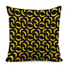 Black Banana Pattern Print Pillow Cover