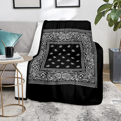 Black Bandana Blanket