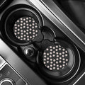 Black Baseball Pattern Print Car Coasters