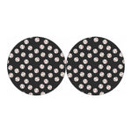 Black Baseball Pattern Print Car Coasters