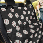 Black Baseball Pattern Print Pet Car Back Seat Cover