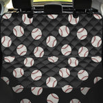 Black Baseball Pattern Print Pet Car Back Seat Cover