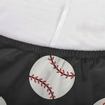 Black Baseball Pattern Print Sofa Cover