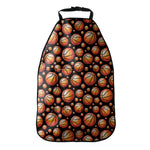 Black Basketball Pattern Print Car Seat Organizers