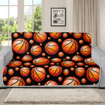 Black Basketball Pattern Print Futon Protector