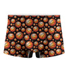 Black Basketball Pattern Print Men's Boxer Briefs