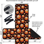 Black Basketball Pattern Print Recliner Protector
