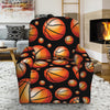Black Basketball Pattern Print Recliner Slipcover
