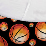 Black Basketball Pattern Print Sofa Cover