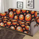 Black Basketball Pattern Print Sofa Protector