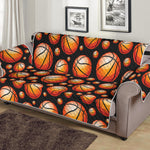 Black Basketball Pattern Print Sofa Protector