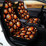 Black Basketball Pattern Print Universal Fit Car Seat Covers