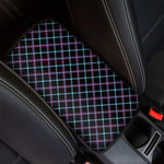 Black Blue And Pink Tartan Pattern Print Car Center Console Cover