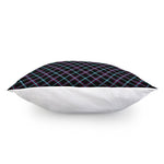 Black Blue And Pink Tartan Pattern Print Pillow Cover