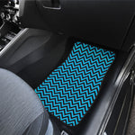 Black Blue And Purple Chevron Print Front Car Floor Mats