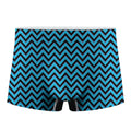 Black Blue And Purple Chevron Print Men's Boxer Briefs