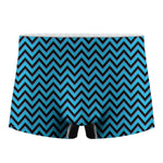 Black Blue And Purple Chevron Print Men's Boxer Briefs