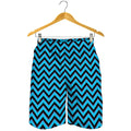 Black Blue And Purple Chevron Print Men's Shorts
