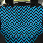 Black Blue And Purple Chevron Print Pet Car Back Seat Cover
