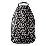 Black Bowling Pins Pattern Print Car Seat Organizers