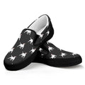 Black Bull Terrier Pattern Print Black Slip On Sneakers