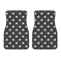 Black Bull Terrier Pattern Print Front Car Floor Mats