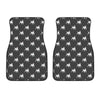 Black Bull Terrier Pattern Print Front Car Floor Mats