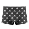 Black Bull Terrier Pattern Print Men's Boxer Briefs