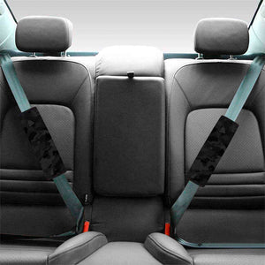 Black Camouflage Print Car Seat Belt Covers