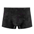Black Camouflage Print Men's Boxer Briefs