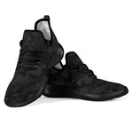 Black Camouflage Print Mesh Knit Shoes GearFrost