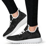 Black Camouflage Print Mesh Knit Shoes GearFrost
