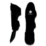 Black Camouflage Print Muay Thai Shin Guard