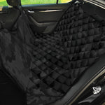 Black Camouflage Print Pet Car Back Seat Cover