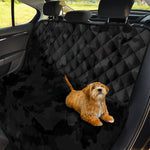 Black Camouflage Print Pet Car Back Seat Cover