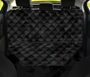 Black Camouflage Print Pet Car Back Seat Cover