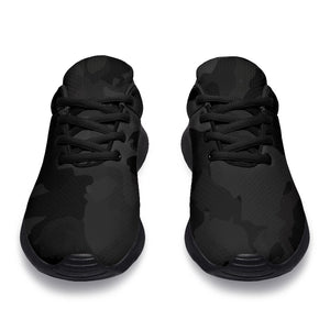 Black Camouflage Print Sport Shoes GearFrost