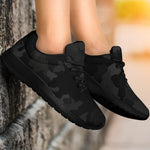 Black Camouflage Print Sport Shoes GearFrost