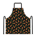 Black Carrot Pattern Print Apron